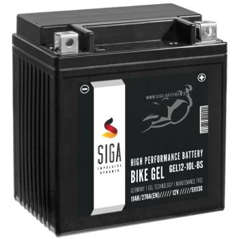 SIGA Bike Gel Motorradbatterie GEL12-10L-BS 11Ah 12V